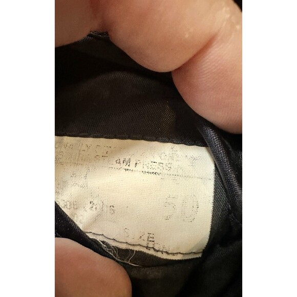 VTG Brooks Brothers Blazer 50L Black Wool Sport Coat Suit Jacket Brooksease flaw - Picture 14 of 15